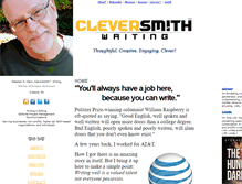 Tablet Screenshot of cleversmithwriting.com